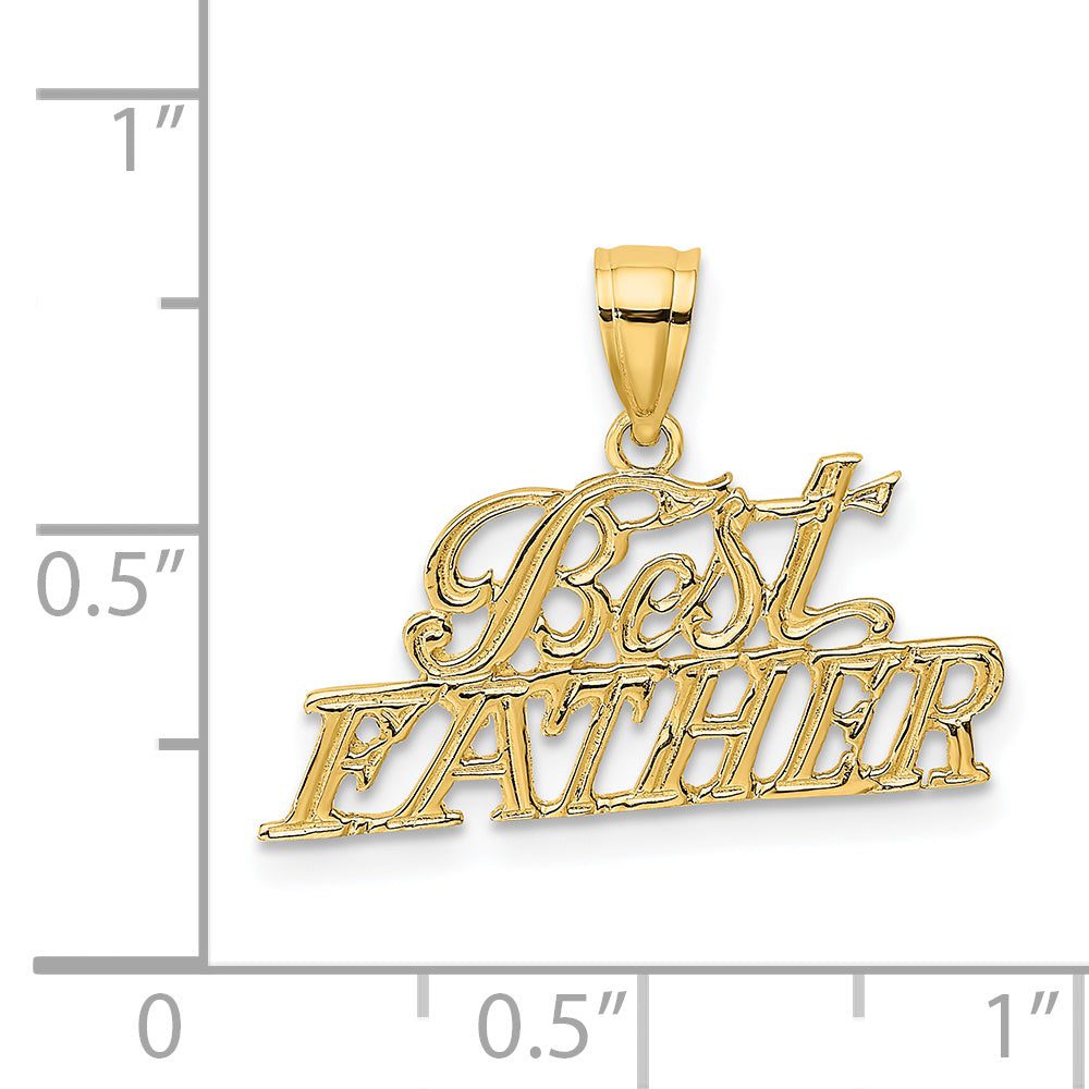 14k BEST FATHER Charm