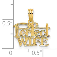 14k PERFECT WIFE Charm