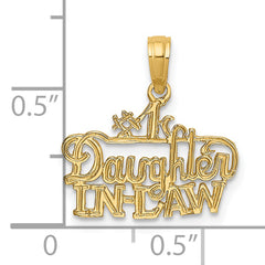 14k #1 DAUGHTER-IN-LAW Charm