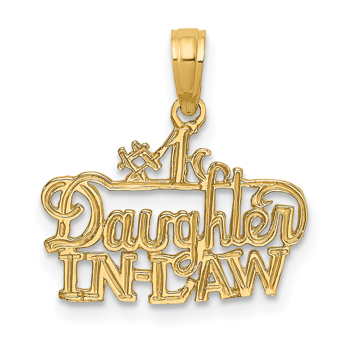 14k #1 DAUGHTER-IN-LAW Charm