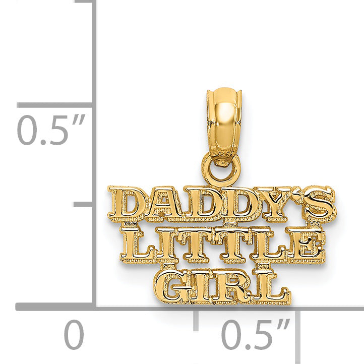 14k DADDYS LITTLE GIRL Charm