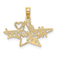 14k I HEART HOLLYWOOD Star Charm