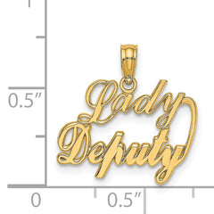 14k LADY DEPUTY Charm