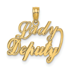 14k LADY DEPUTY Charm