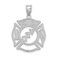 14k White Gold VFD Member Shield Charm