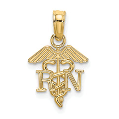 14K RN Caduceus Charm