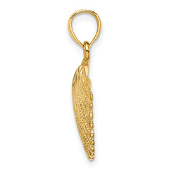 14k Scallop Shell Pendant