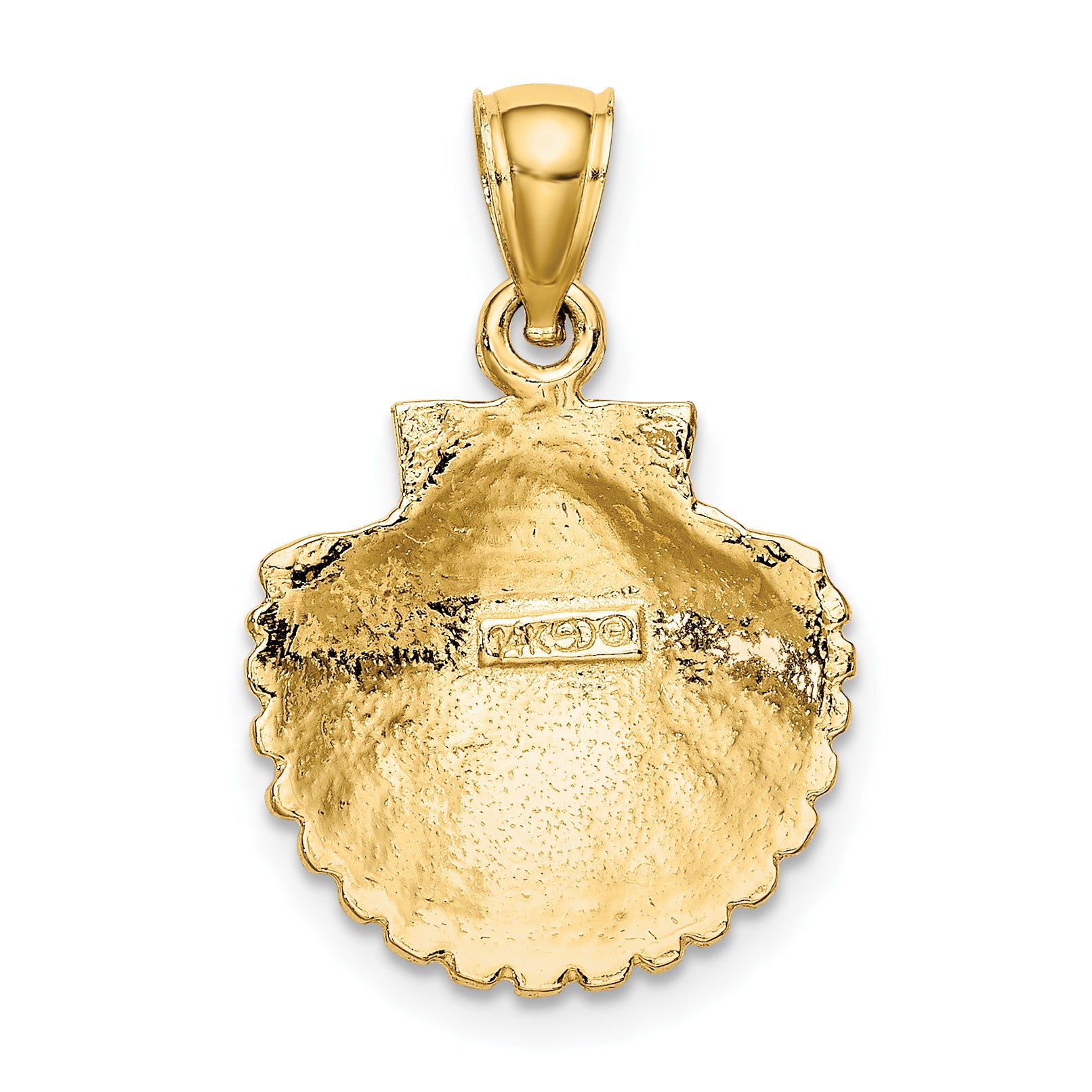 14k Scallop Shell Pendant