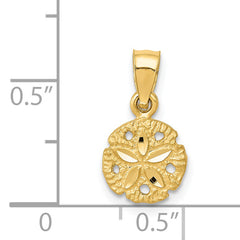 14K Sand Dollar Pendant