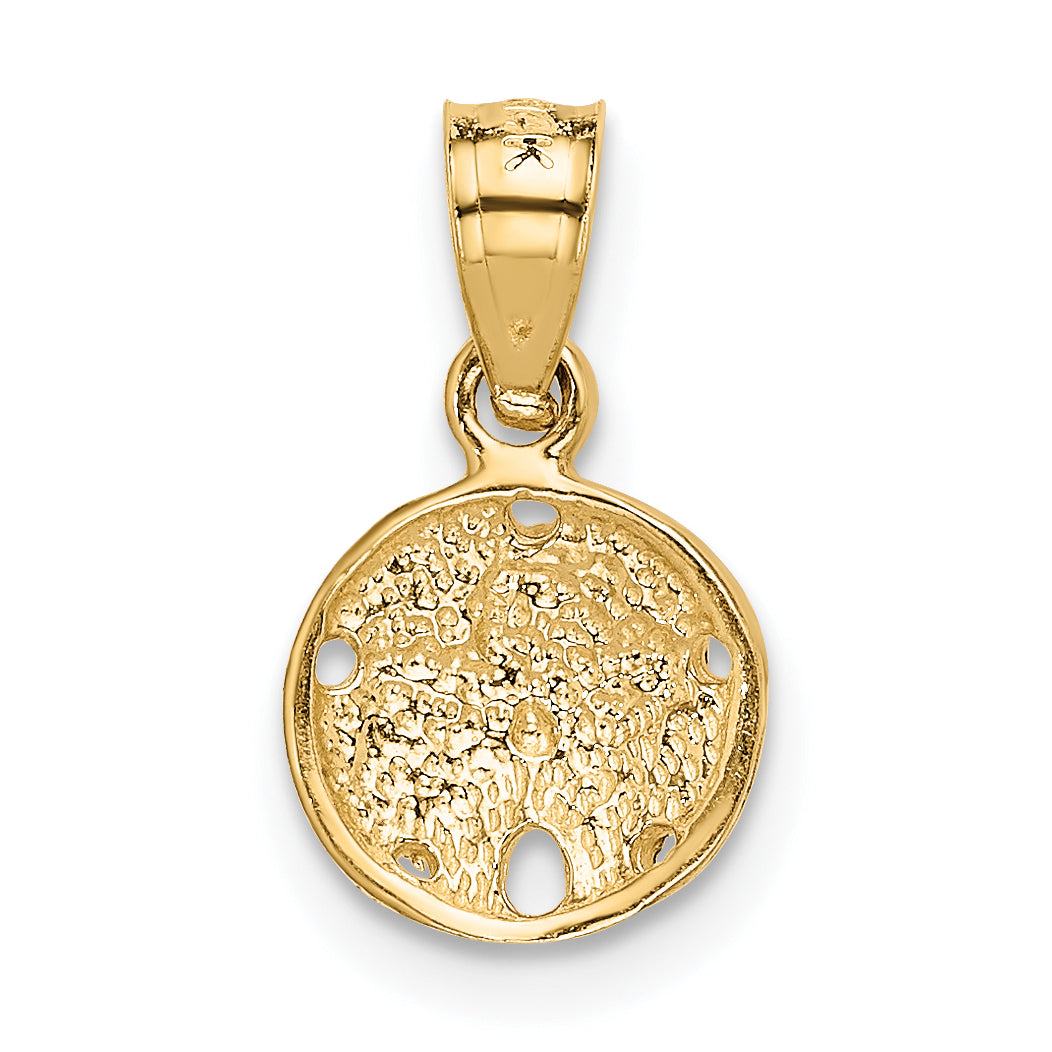 14K Sand Dollar Pendant