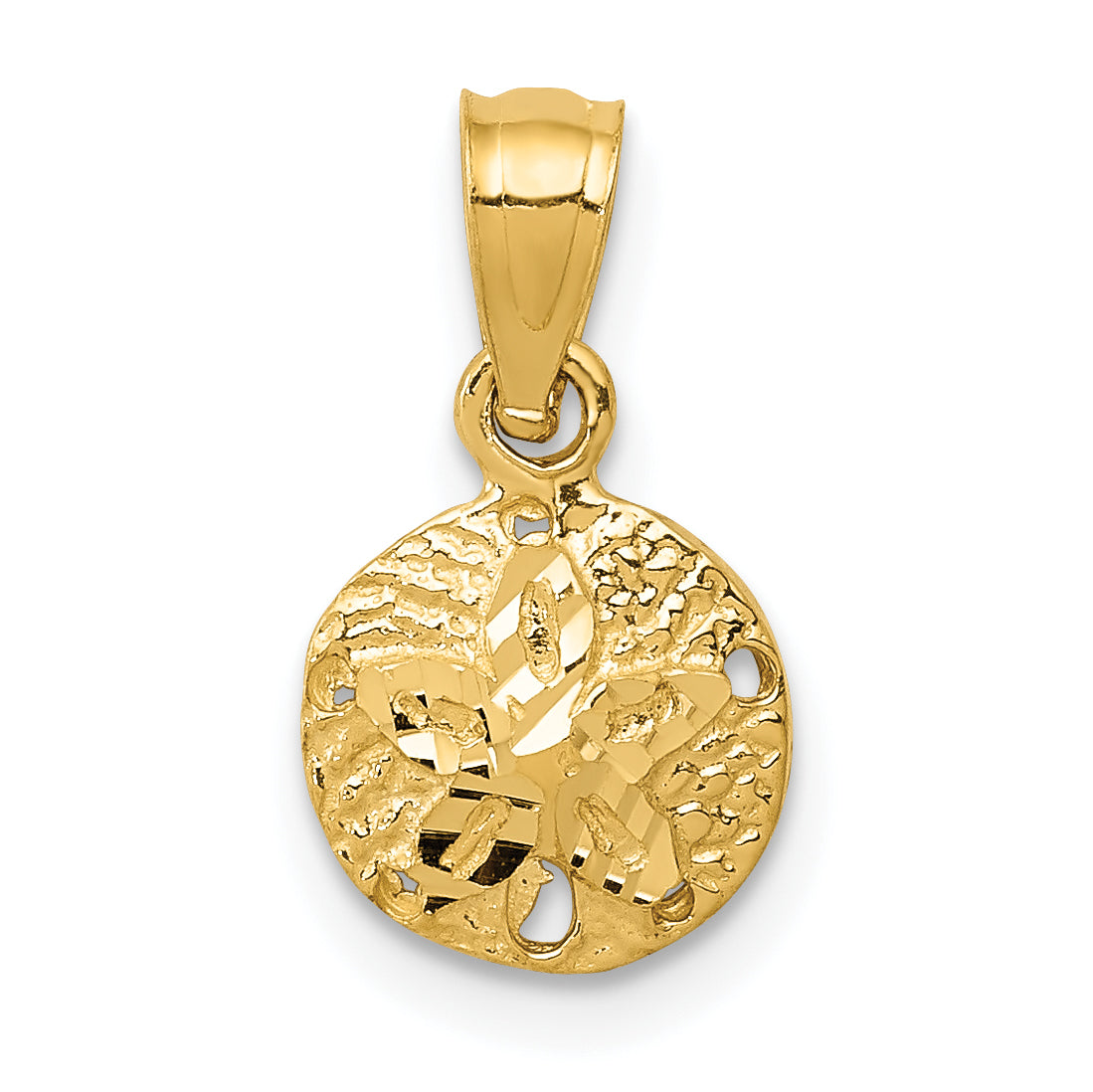 14K Sand Dollar Pendant