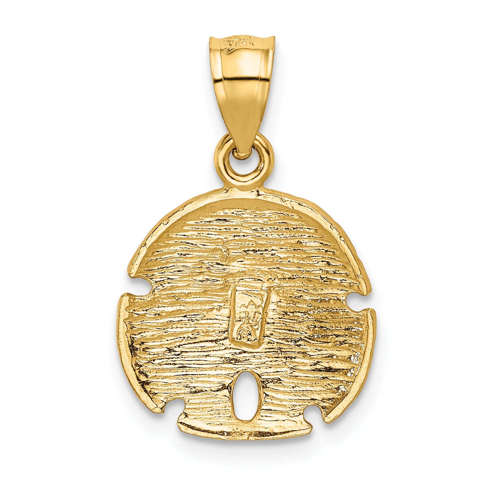 14K Sand Dollar Pendant