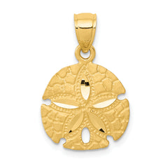 14K Sand Dollar Pendant