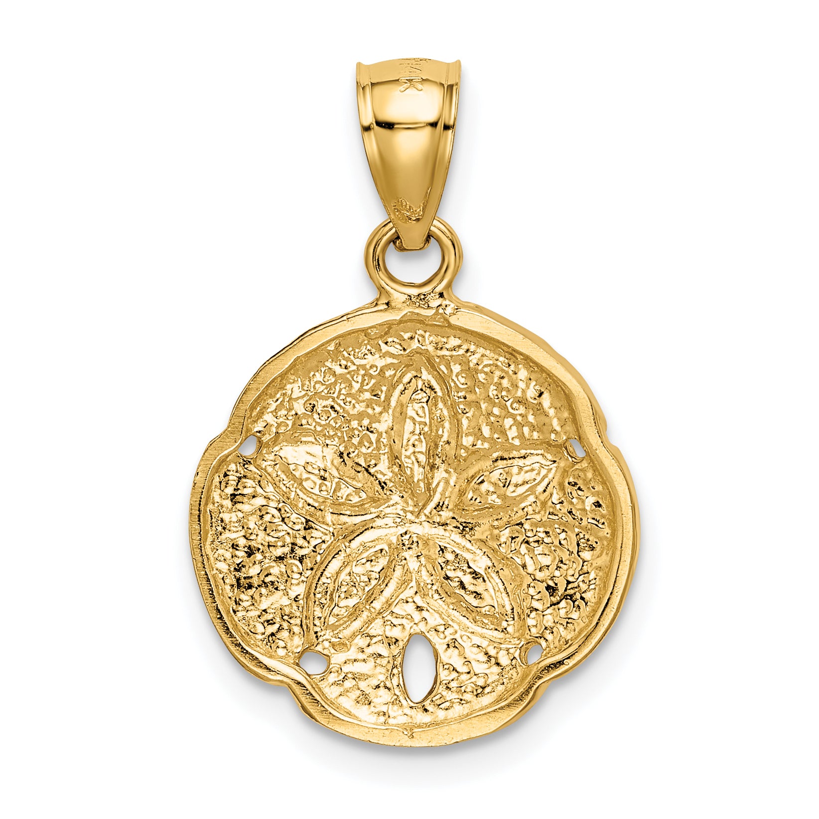 14k Sand Dollar Pendant