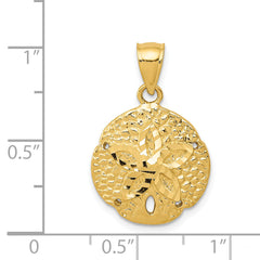 14k Sand Dollar Pendant