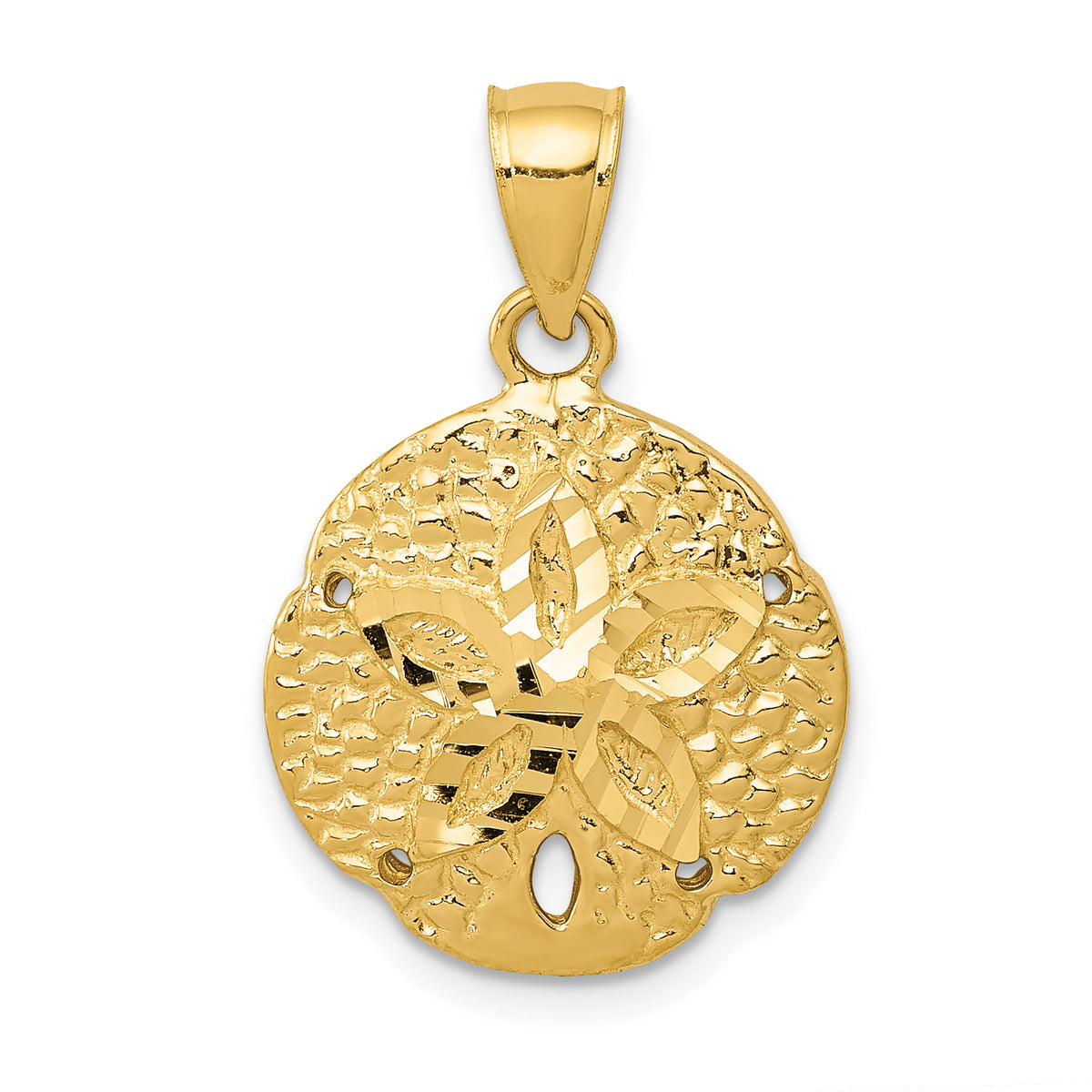 14k Sand Dollar Pendant