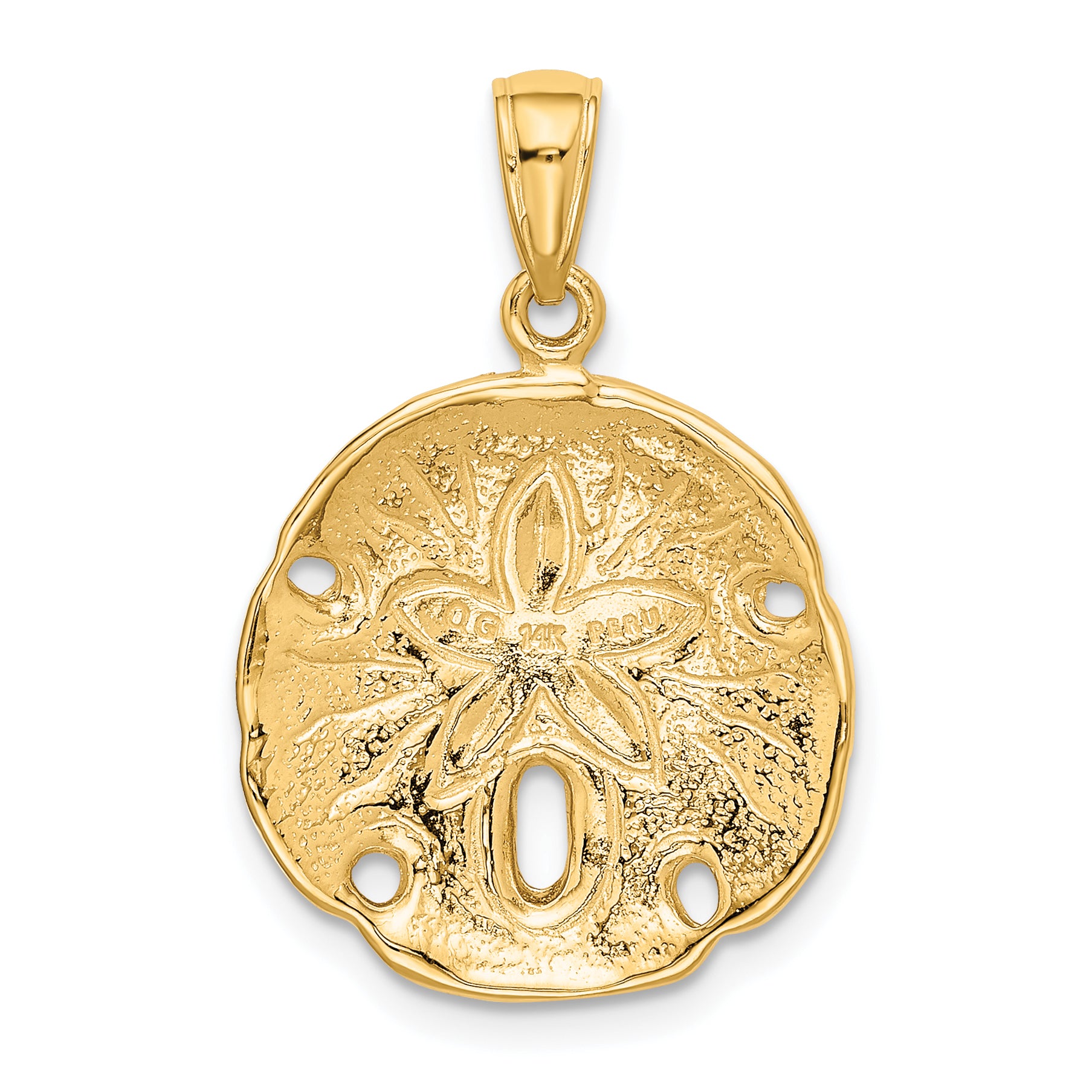 14k Sand Dollar Pendant