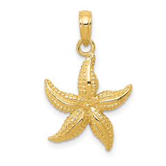 14k Starfish Pendant