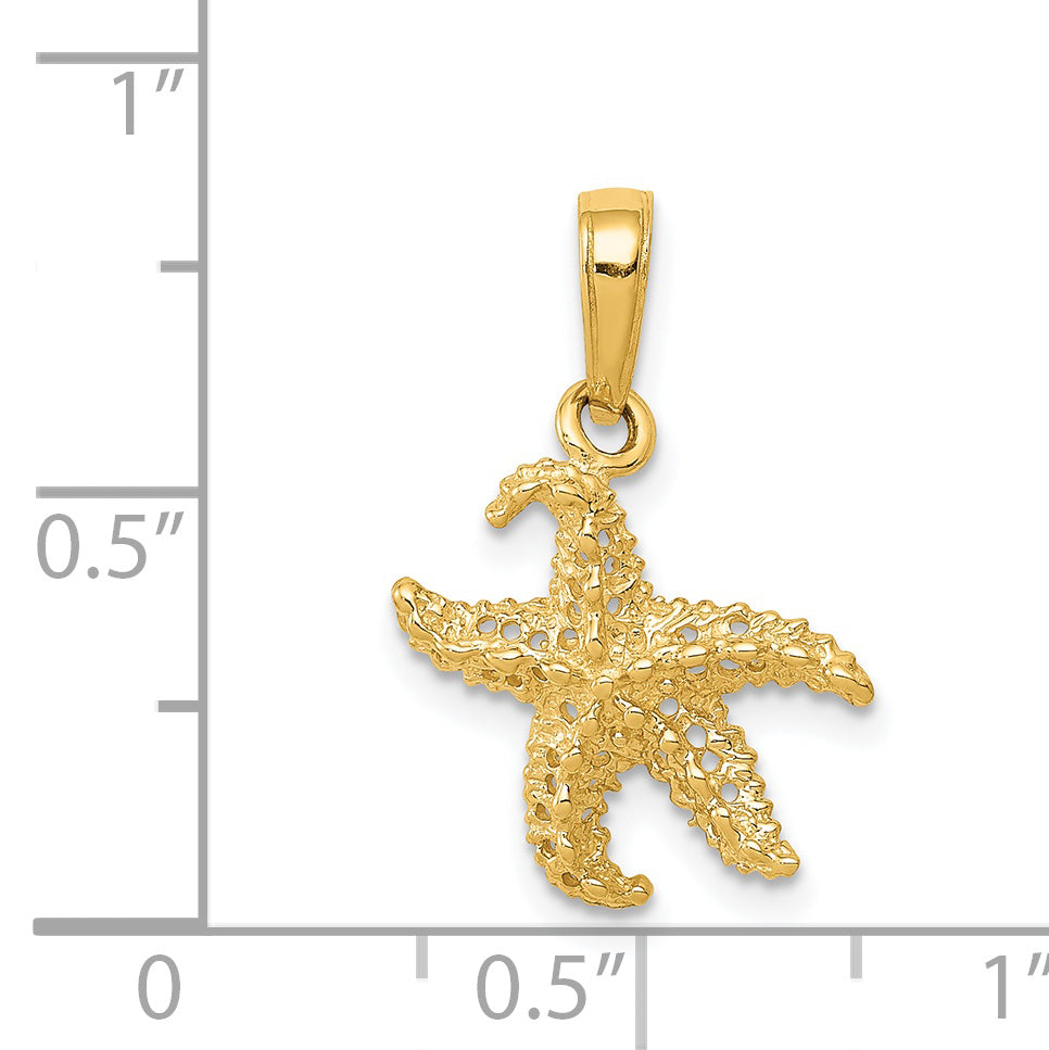 14k Starfish Pendant