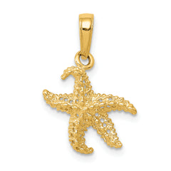 14k Starfish Pendant