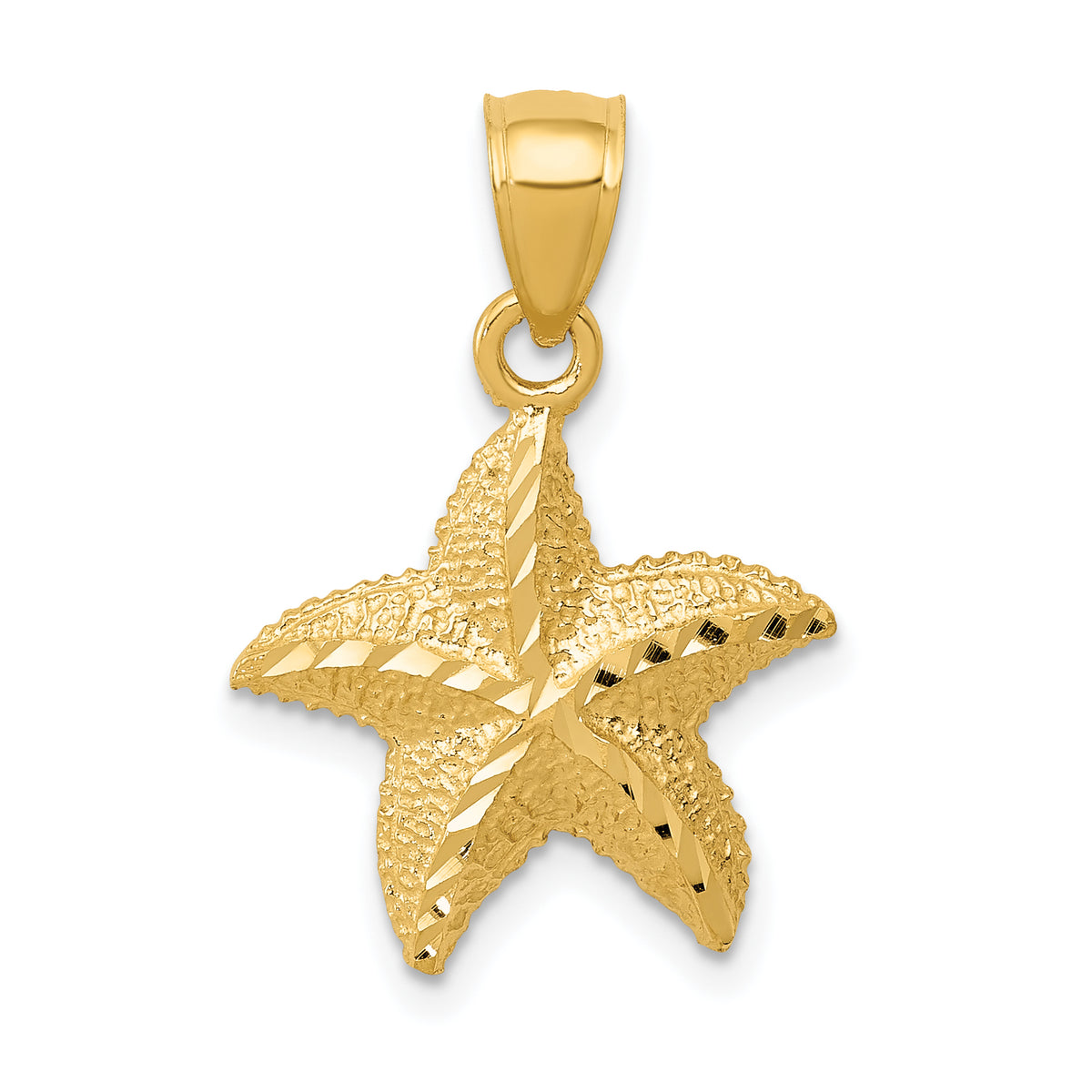 14K Starfish Pendant