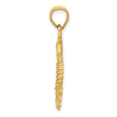 14K Seahorse Pendant