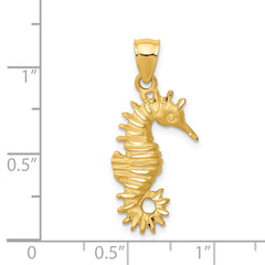 14K Seahorse Pendant