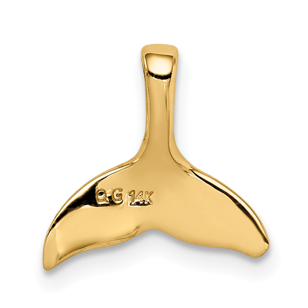 14k Whale Tail Chain Slide