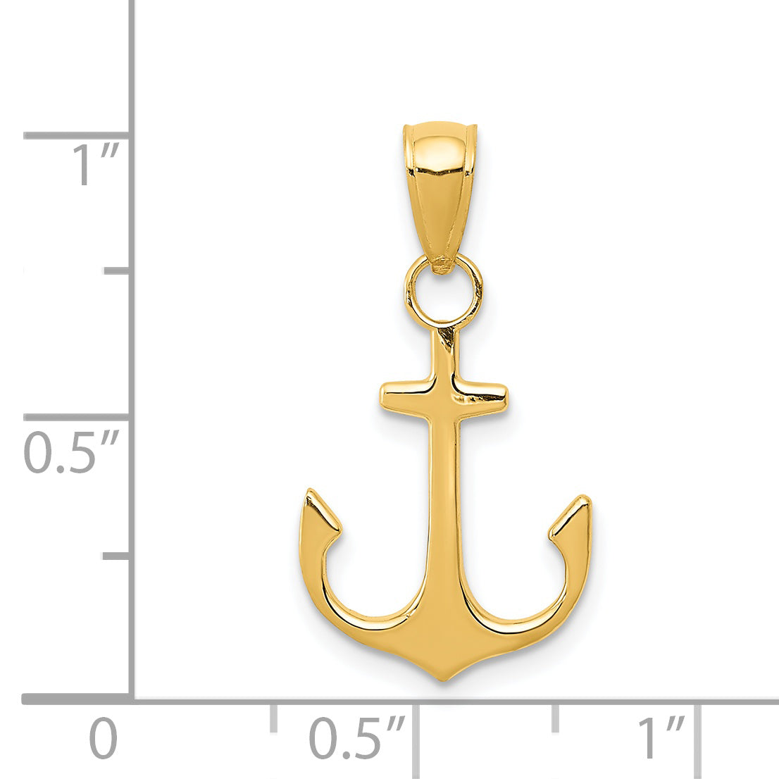 14k Anchor Pendant