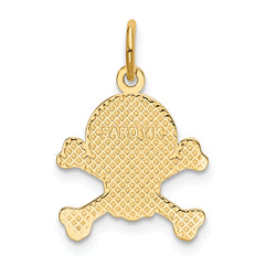 14K Skull and Bones Charm