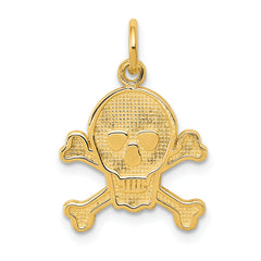 14K Skull and Bones Charm