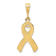 14k Heart In Awareness Pendant