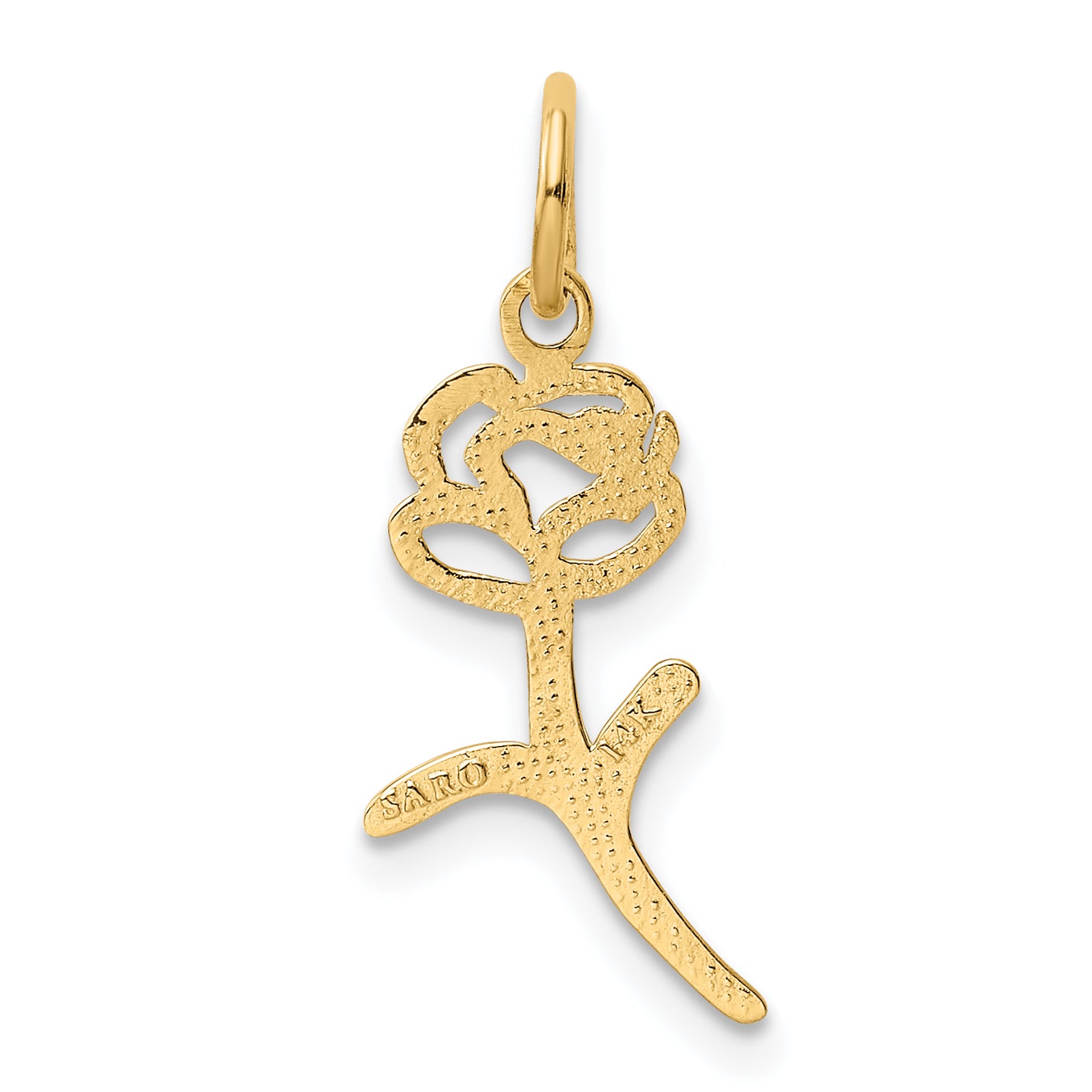 14k Rose Charm