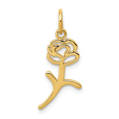 14k Rose Charm