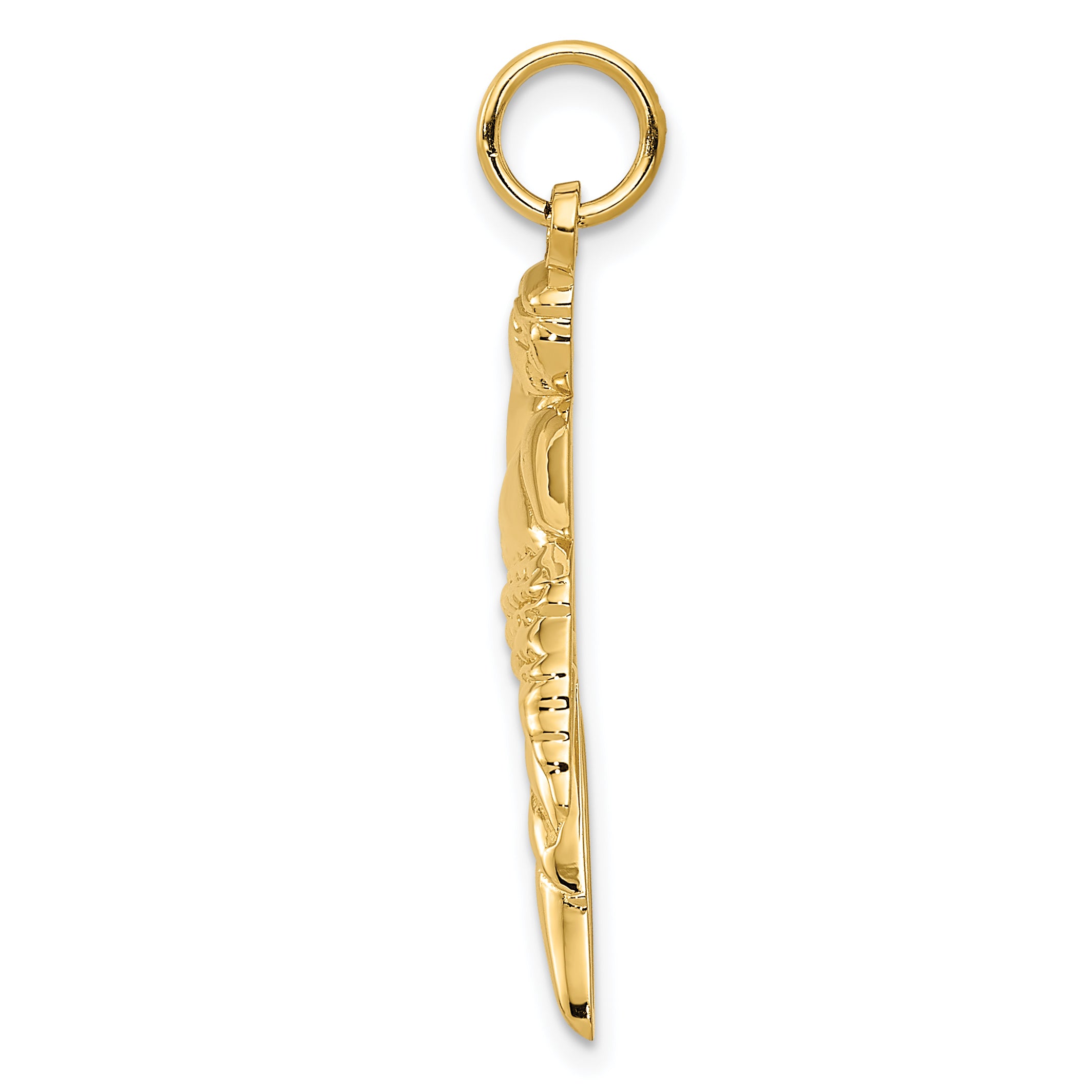 14k Yellow Gold Parrot Charm