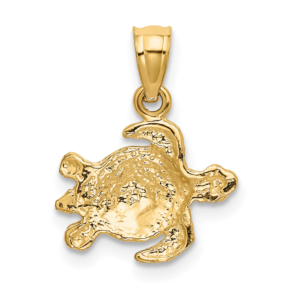 14K Turtle Pendant