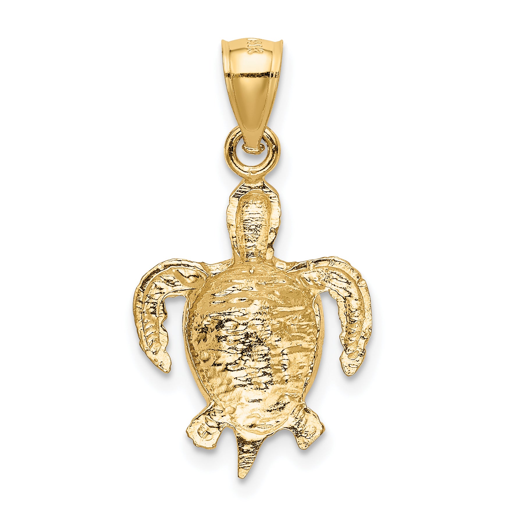 14K Turtle Pendant