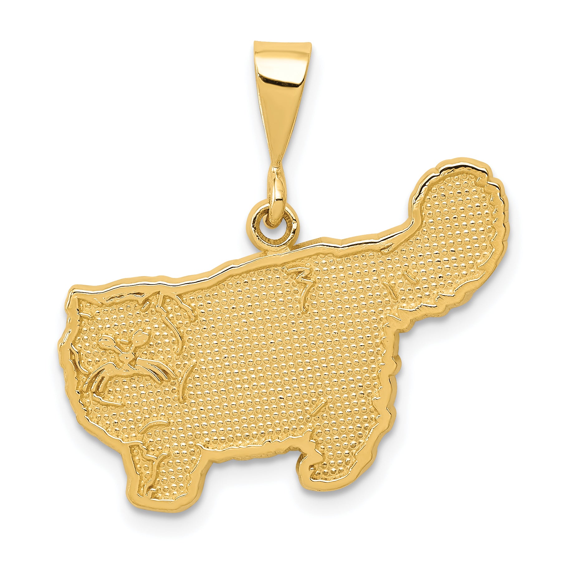 14k Persian Cat Pendant