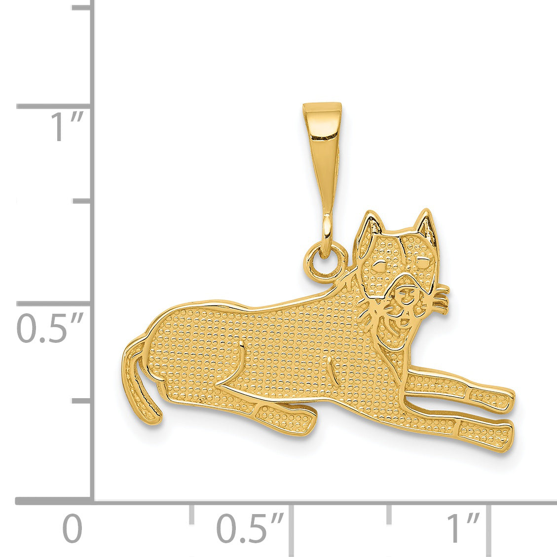 14k Pit Bull Pendant