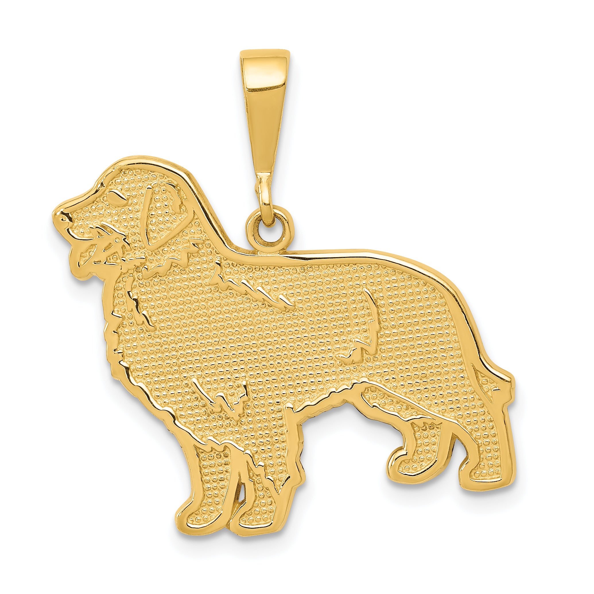 14k Golden Retriever Pendant