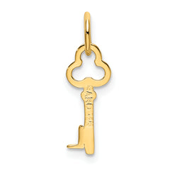 14k Key Letter L Initial Charm