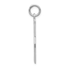 14k White Gold Scissors Charm