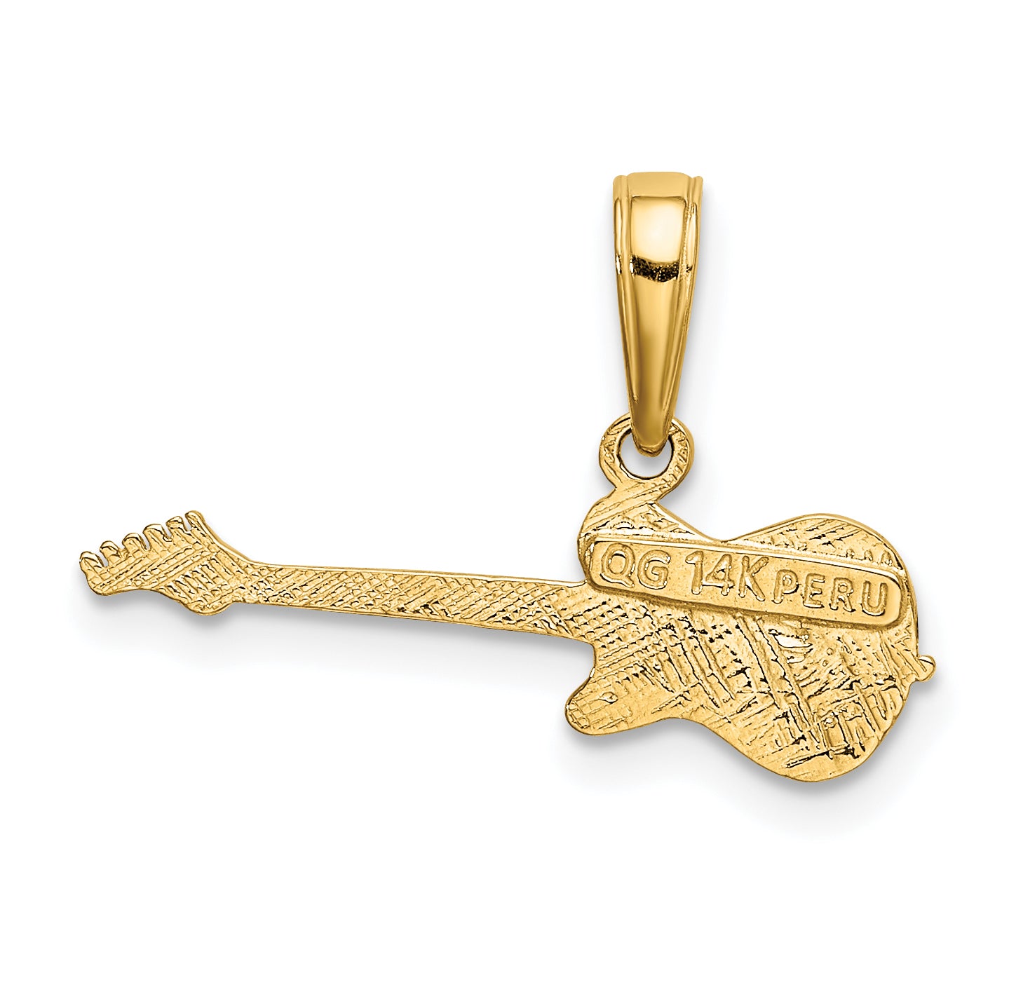 14k Electric Guitar Pendant