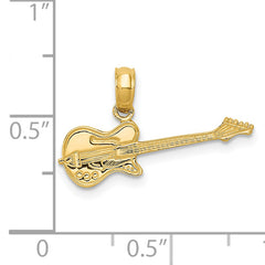 14k Electric Guitar Pendant