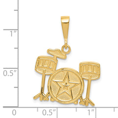 14k Drum Set Charm