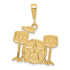 14k Drum Set Charm