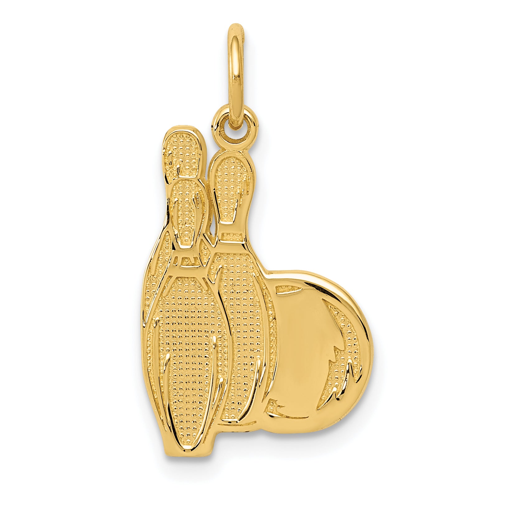 14k Bowling Pins Charm