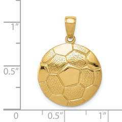 14k Soccer Ball Pendant