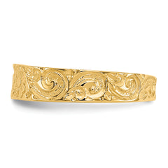 14k Flower/Scroll Toe Ring