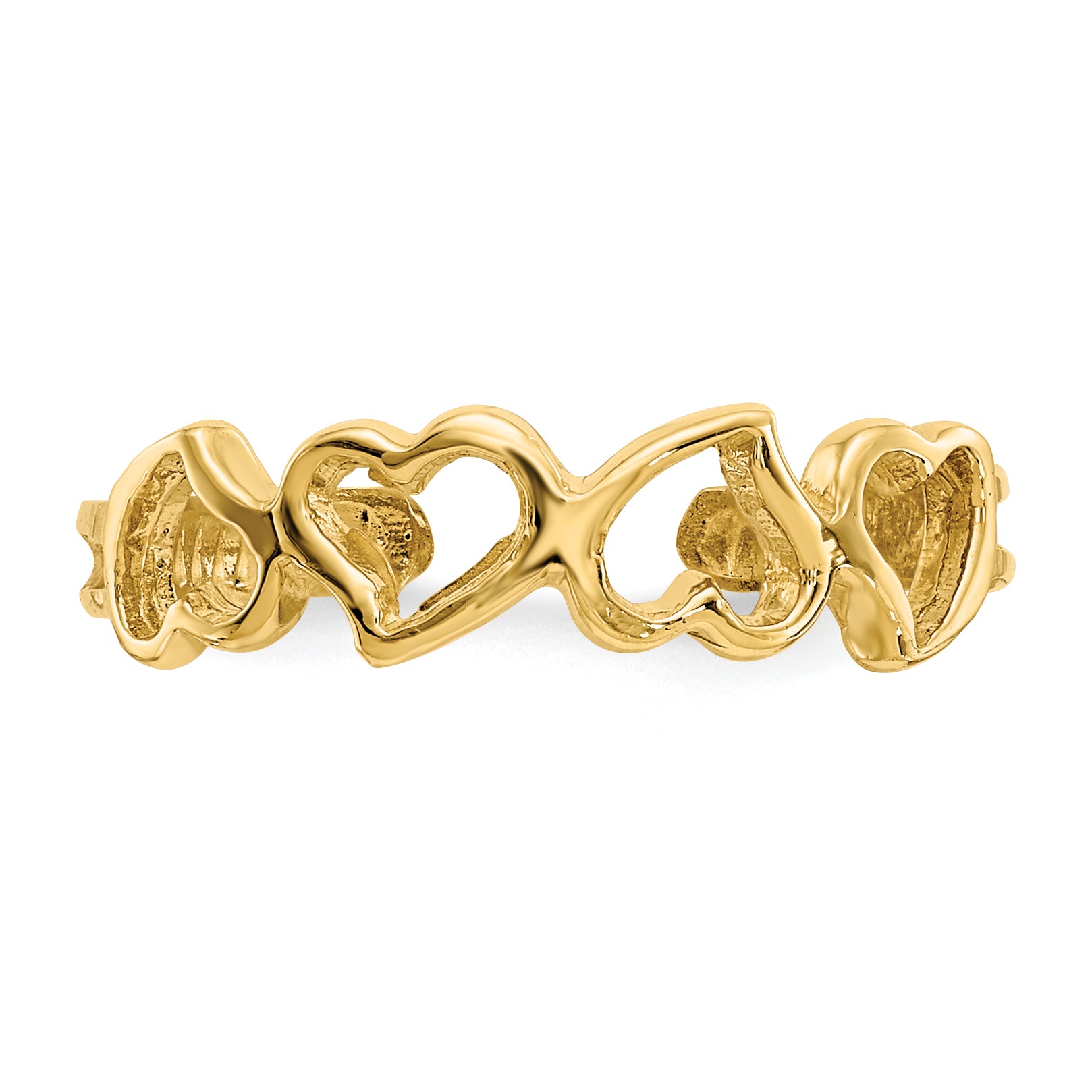 14K Heart Toe Ring